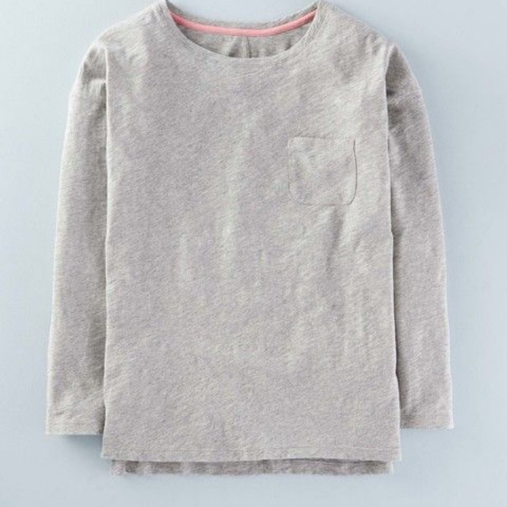 Boden Drop Shoulder Long-sleeve Pocket Tee
